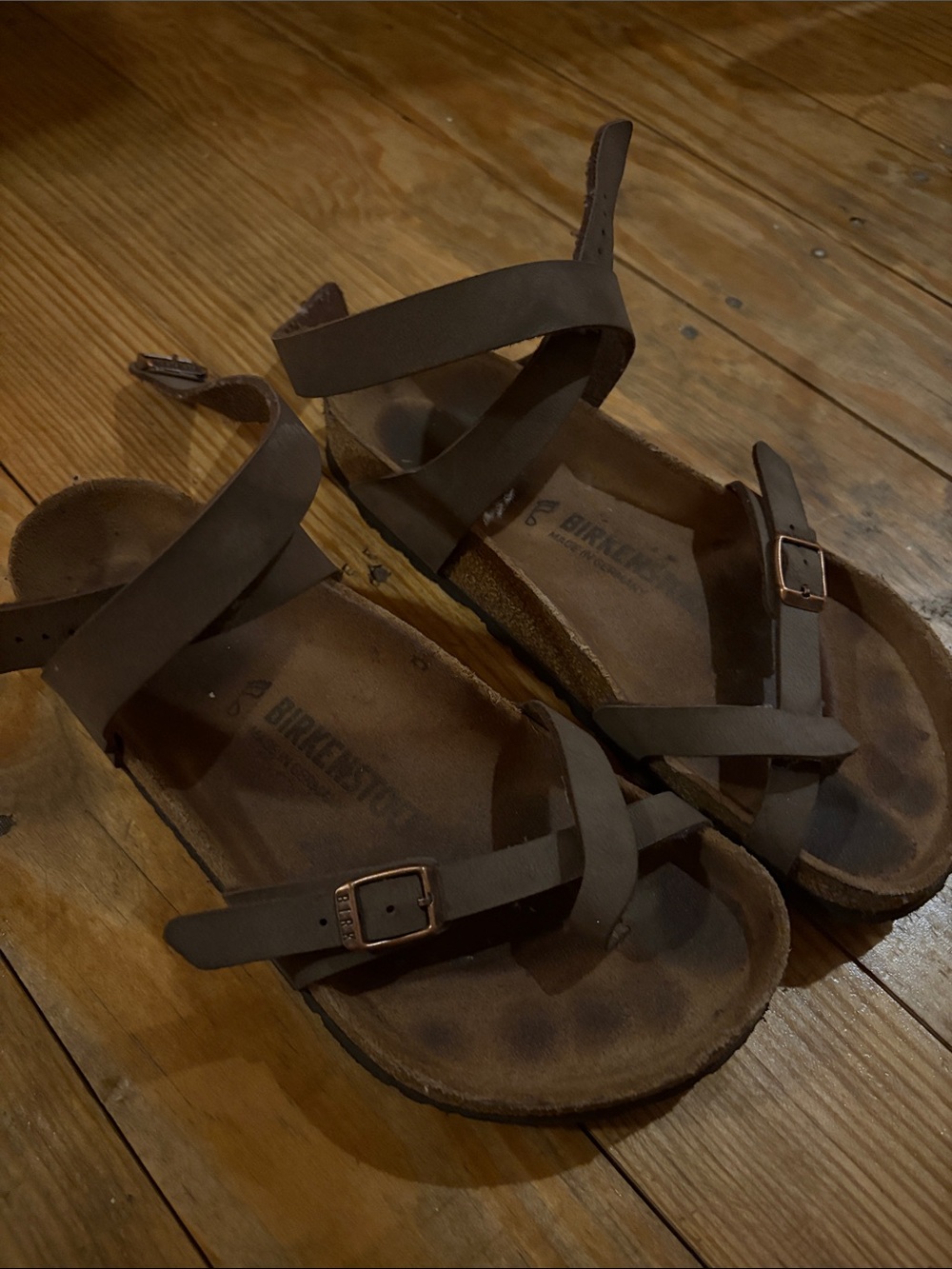 Birkenstock Brown Strappy Sandals